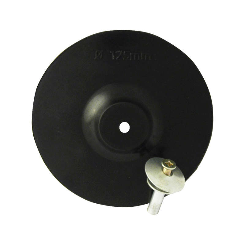 Rubber Backing Pad - 125mm + 6mm Arbor