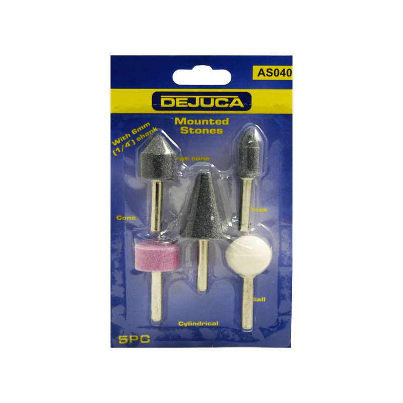 Mounted Stones - 6mm - Shank - 5/card - 2 Pack