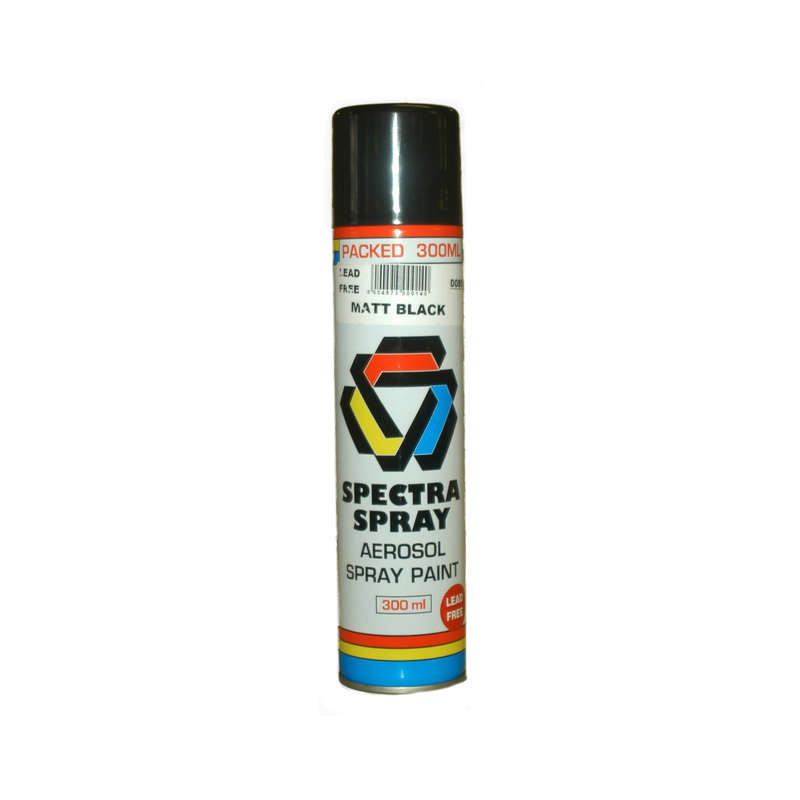 Spray Paint - Matt Black - 300ml - 2 Pack