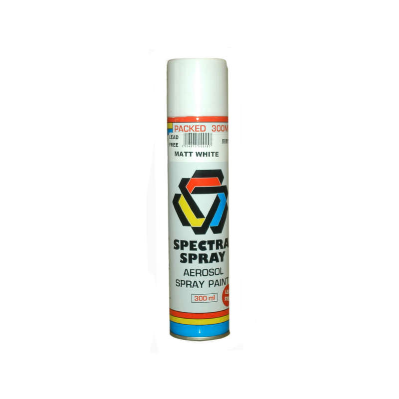 Spray Paint - Matt White - 300ml - 2 Pack