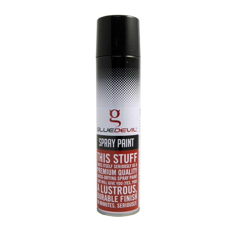 Glue Devil - Spray Paint - Matt Black - 300ml - 2 Pack