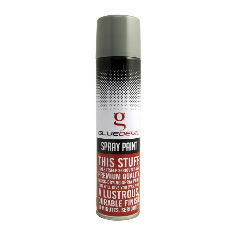 Glue Devil - Spray Paint - Silver Grey - 300ml - 2 Pack