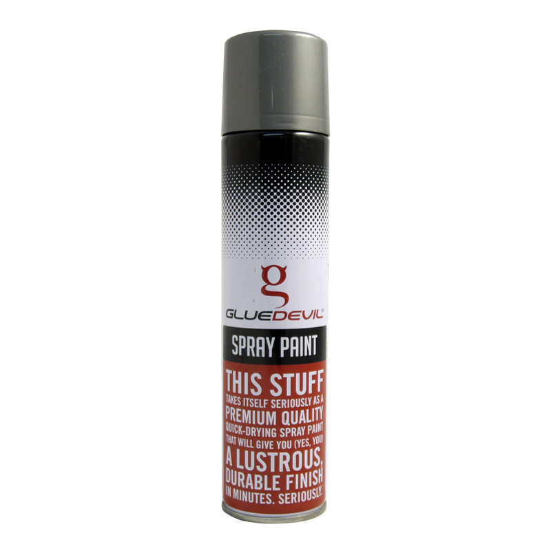 Glue Devil - Spray Paint - Metallic Grey - 300ml