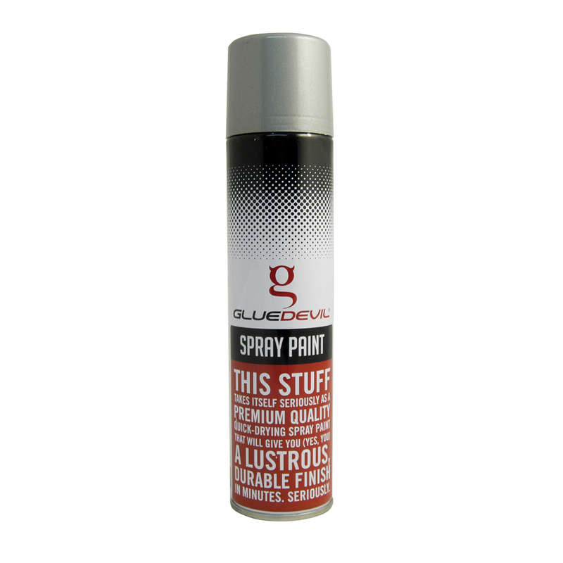 Glue Devil - Spray Paint - Metallic Silver - 300ml