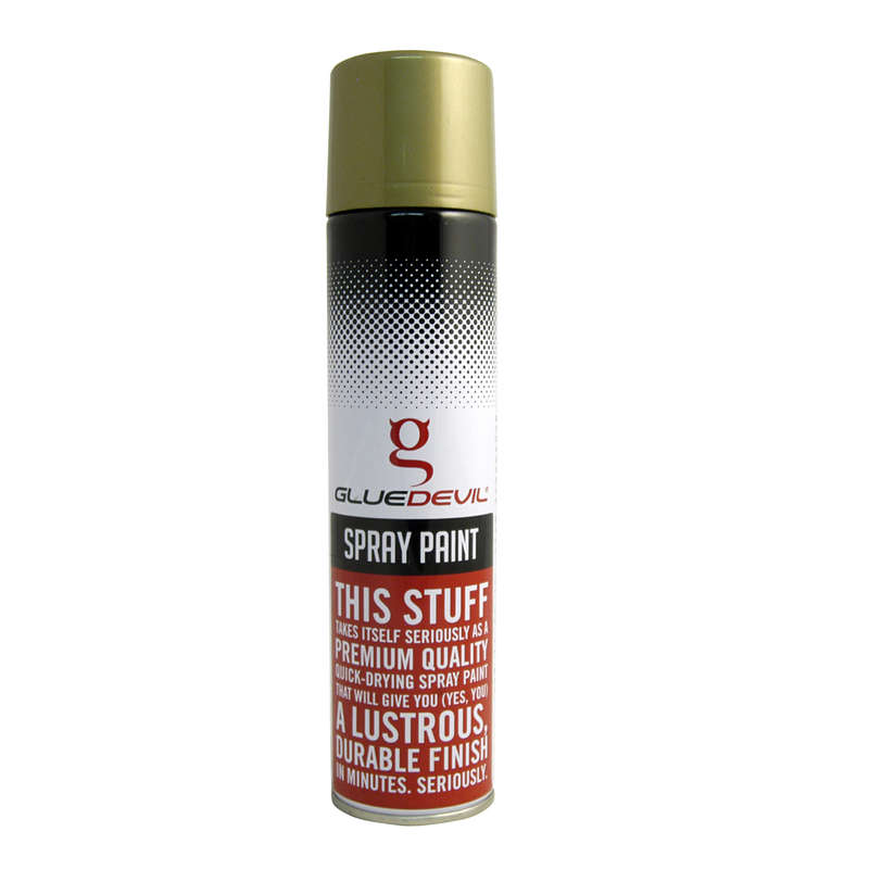 Glue Devil - Spray Paint - Rich Pale Gold - 300ml - 2 Pack