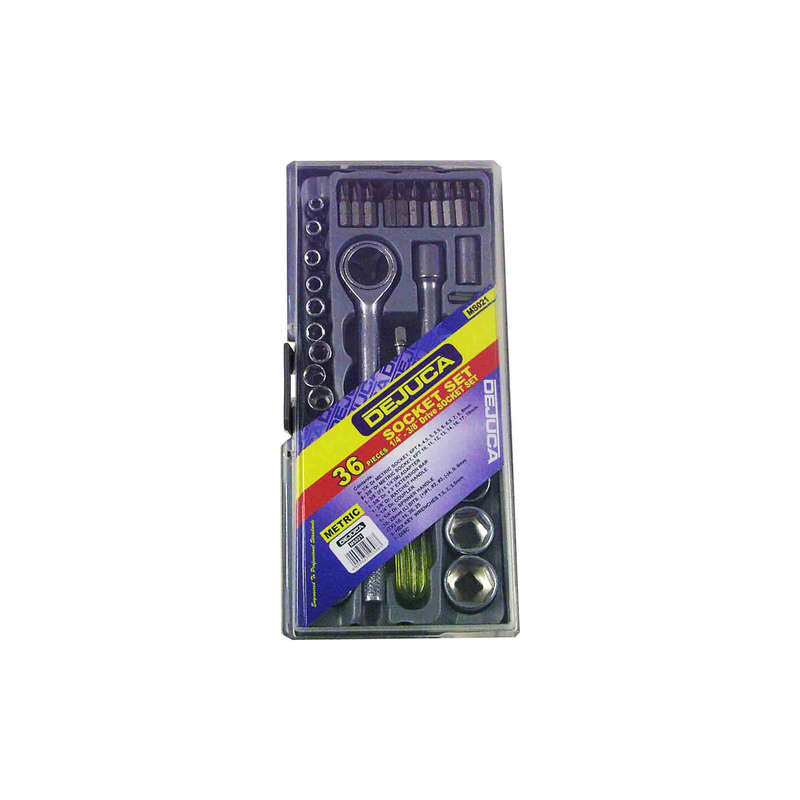 Socket Set - Metric - 1/4 Inch and 3/8 Inch Drive - 36/pce - 2 Pack