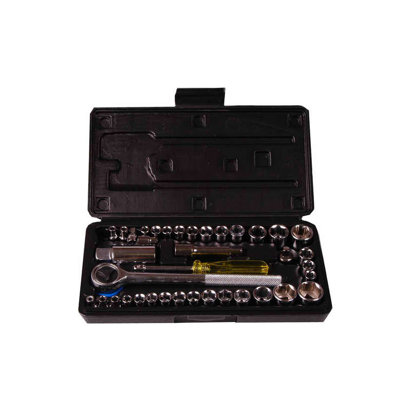 Socket Set - 1/4 Inch and 3/8 Inch Drive - 40/pce - 2 Pack