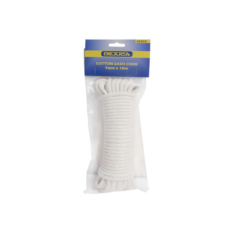 Dejuca - Cotton Sash Cord - 7mm X 10m - Cord - 7mm - (hank)