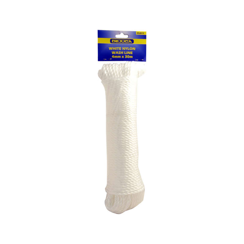 Dejuca - Wash Line - White - 4mm X 30m - (hank)