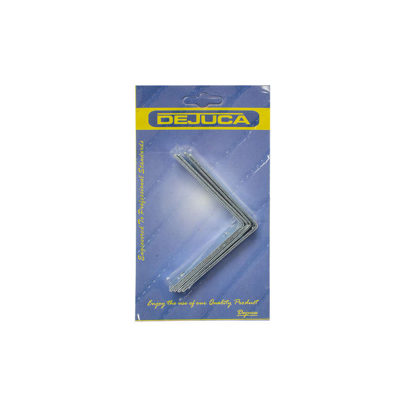 Dejuca - Corner Brackets - 75mm - 4/Card - 2 Pack
