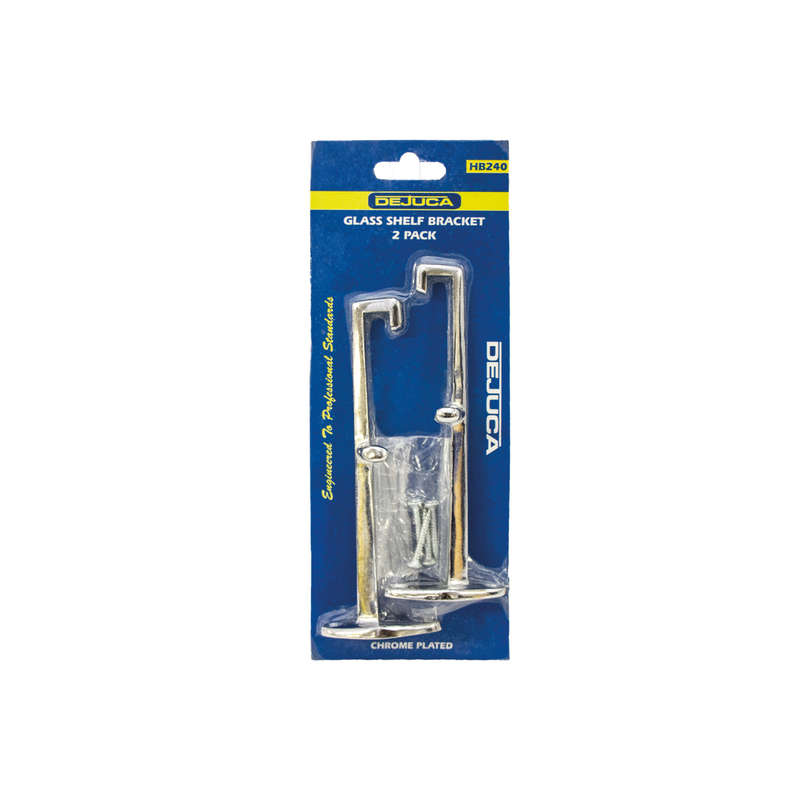Dejuca - Glass Shelf Brackets - Cp - 2/Card