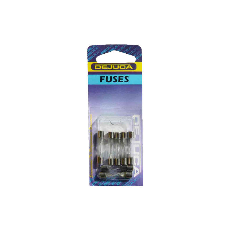 Dejuca - Fuse - Clear - Glass - 8 X 30mm - 25amp - 7/Card - 2 Pack