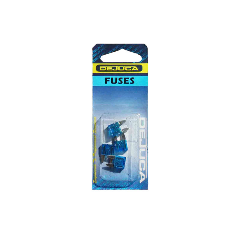 Dejuca - Fuse - Blue - Mini Blade - 15amp - 4/Card - 2 Pack