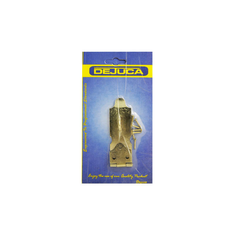 Dejuca - Hasp And Staple - W/screws - Bp - 75mm - L/d - 1/Card - 2 Pack