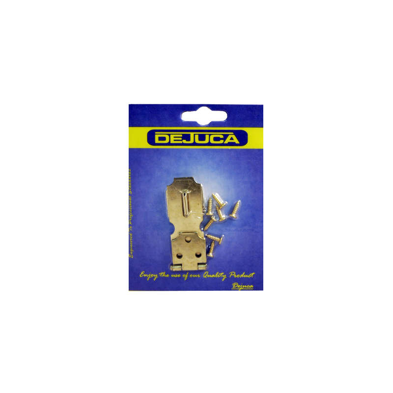 Dejuca - Hasp And Staple - W/screws - Bp - 100mm - L/d - 1/Card