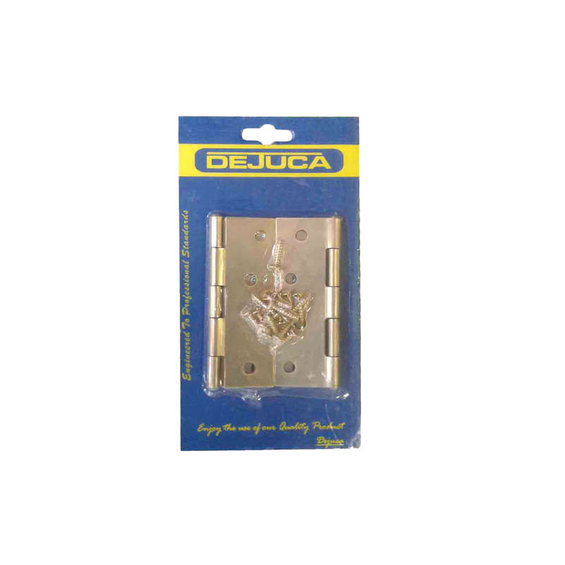 Dejuca - Butt Hinge - Bp - 100mm - 1pair/Card - 2 Pack