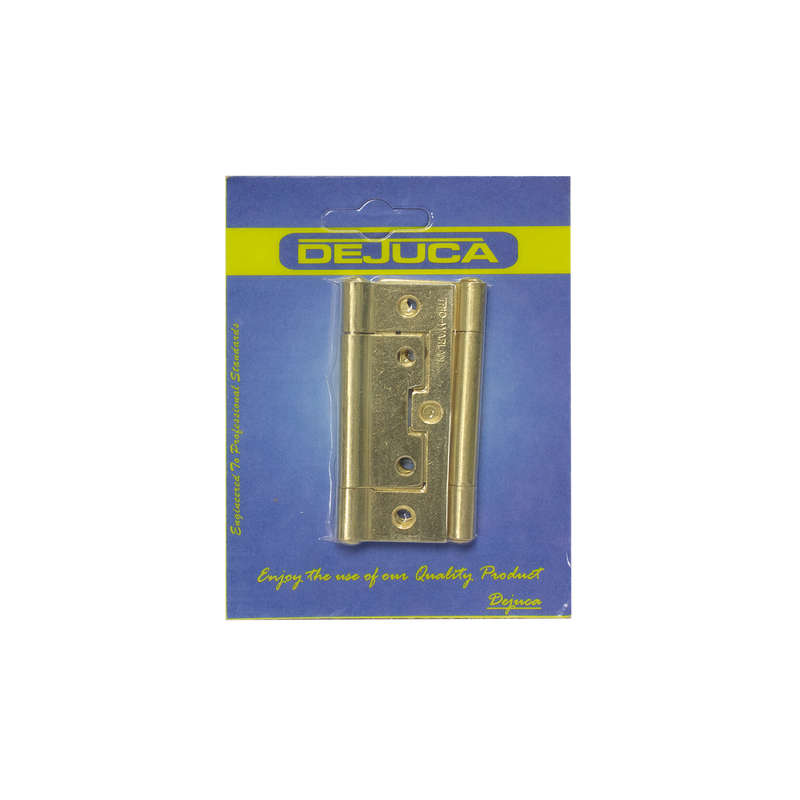 Dejuca - Flush / Sinkless Hinge - Bp - 75mm - 1pair/Card - 2 Pack
