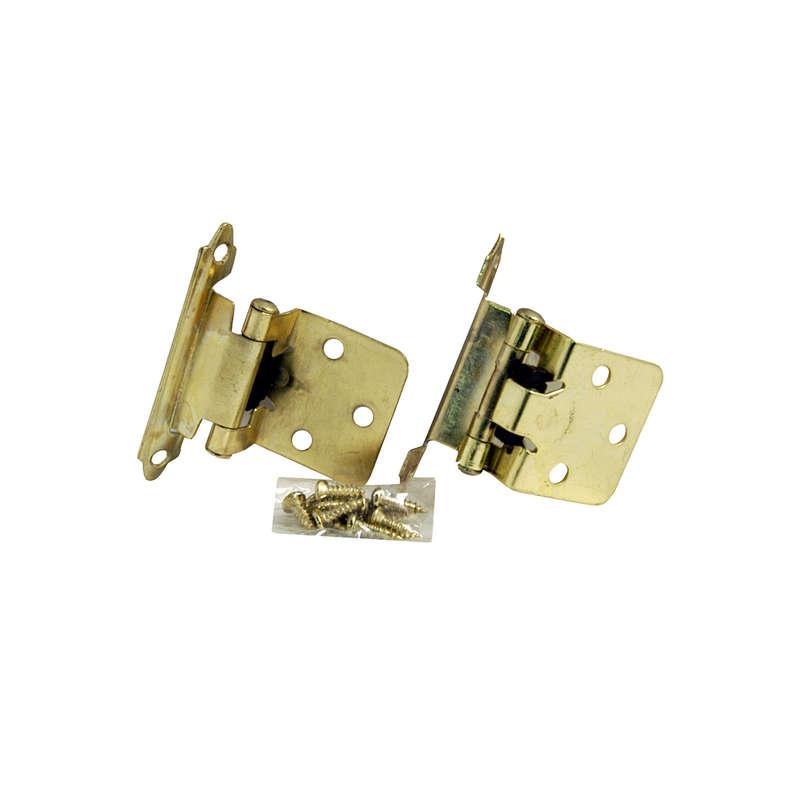 Self Closing Hinge - Brass - Plated - 1/pair - 2 Pack