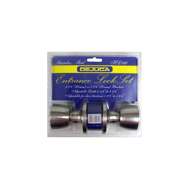 Dejuca - Entrance Lockset - Stainless Steel - 2 Pack
