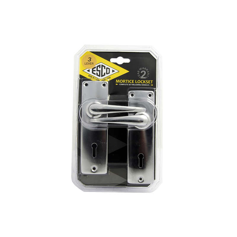 Dejuca - Mortice Lock Set - 3l - Cp - Esco - Sabs - Blist - 2yr - 2 Pack