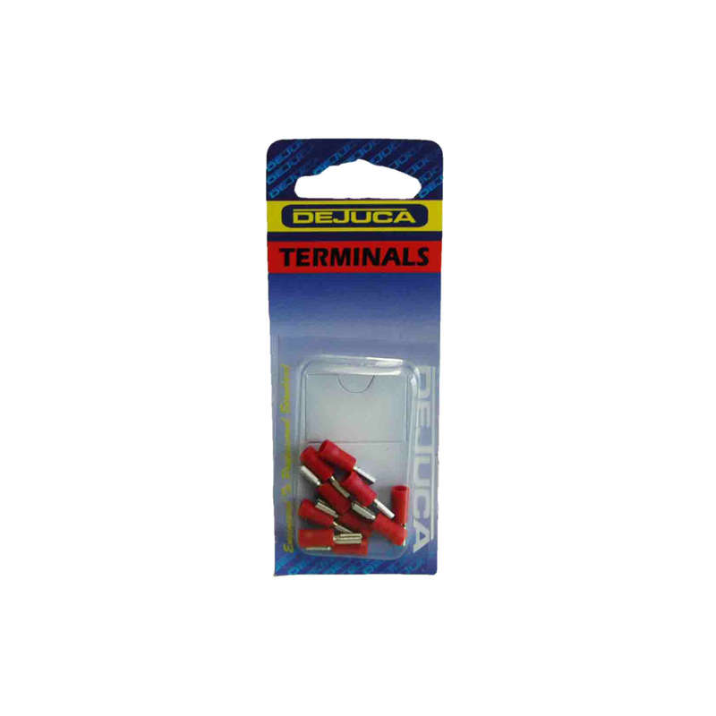 Dejuca - Terminal - Disconnect - Red - Female - 2.8mm - 10/Card - 2 Pack