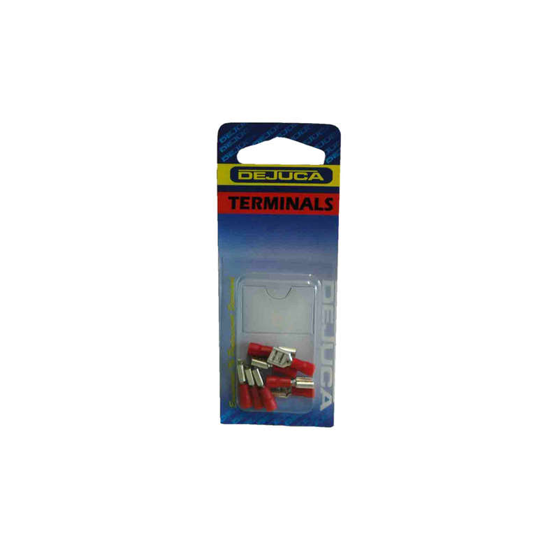 Dejuca - Terminal - Disconnect - Red - Female - 6.4mm - 8/Card