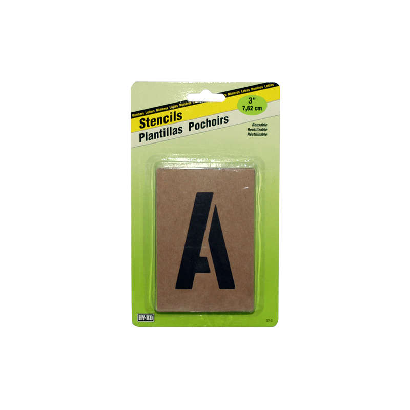 Stencil Figure And Letter - Reusable - 75mm