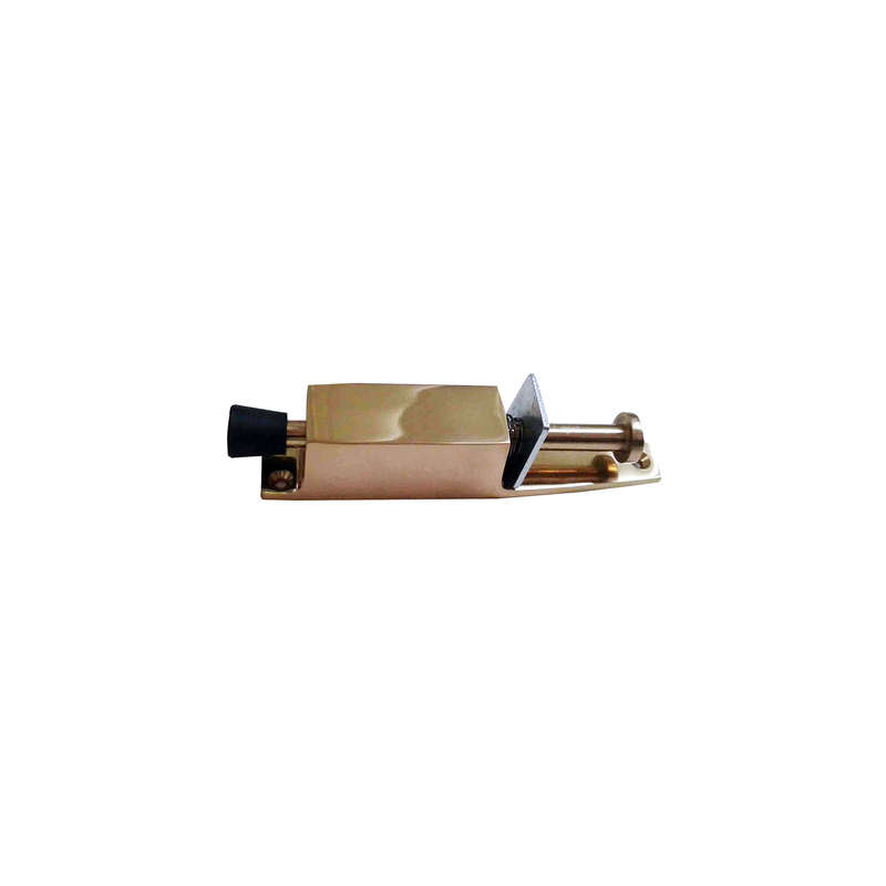 Dejuca - Door Stop - Foot Operated - Brass Plated - 2 Pack