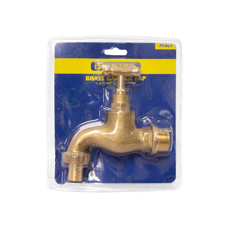 Dejuca - Garden Tap - Brass - Hp - 3/4 X 3/4 Inch - 1/2 Inch Conn. - 2 Pack
