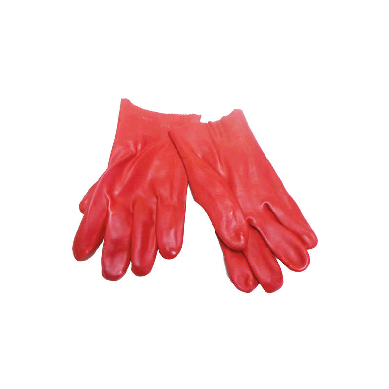 Glove - Pvc - Open Cuff - Red - 27cm