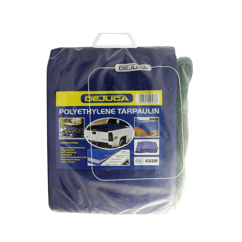 Dejuca - Polytarp - Blue - Approx 6m X 8m - 180gsm