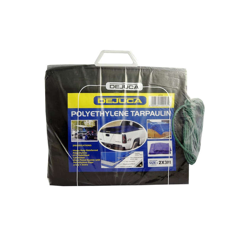 Dejuca - Polytarp - Green - Approx 2m X 3m - 180gsm