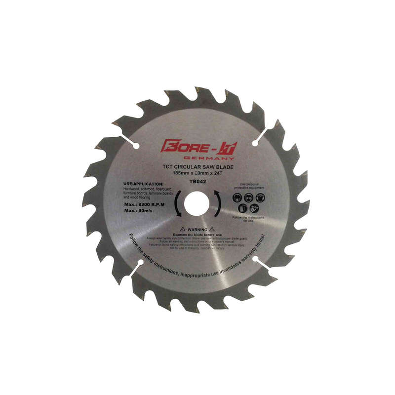 Bore-it - Circular Saw Blade - 185mm X 24t X 20/16b