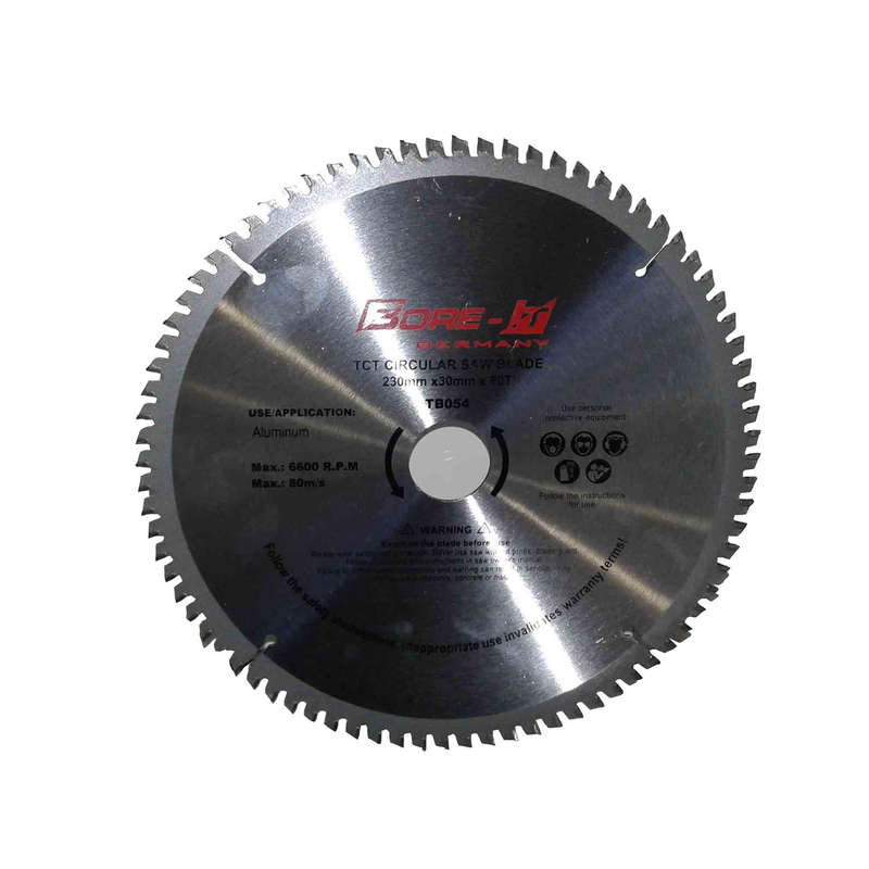 Bore-it - Circular Saw Blade - 230mm X 80t X 30b - Aluminum