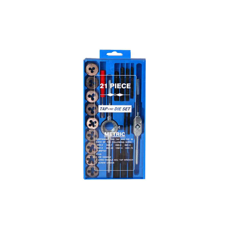Tap and Die Set - 3-12mm - 21pce/box