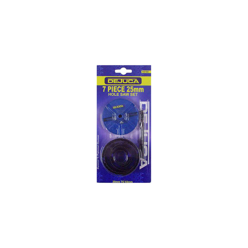 Dejuca - Holesaw - 7 Blade - 25mm Deep