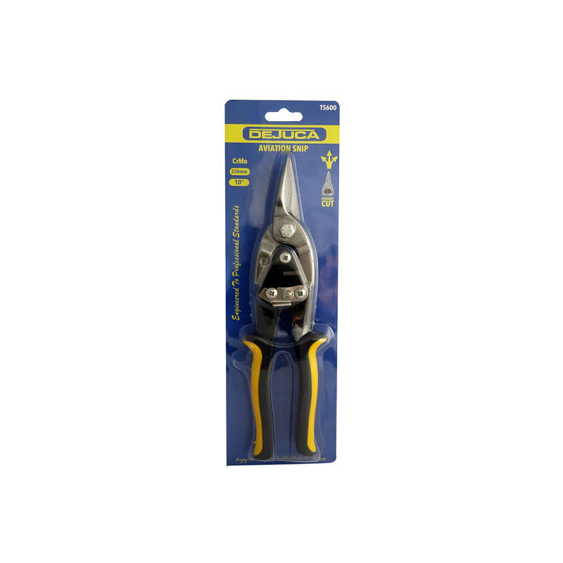 Dejuca - Aviation Snips - Straight - (yellow) - 250mm