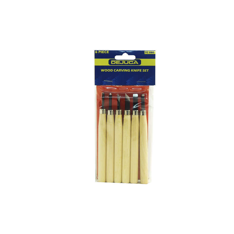 Dejuca - Wood Carving Knife Set - 6/piece - 2 Pack