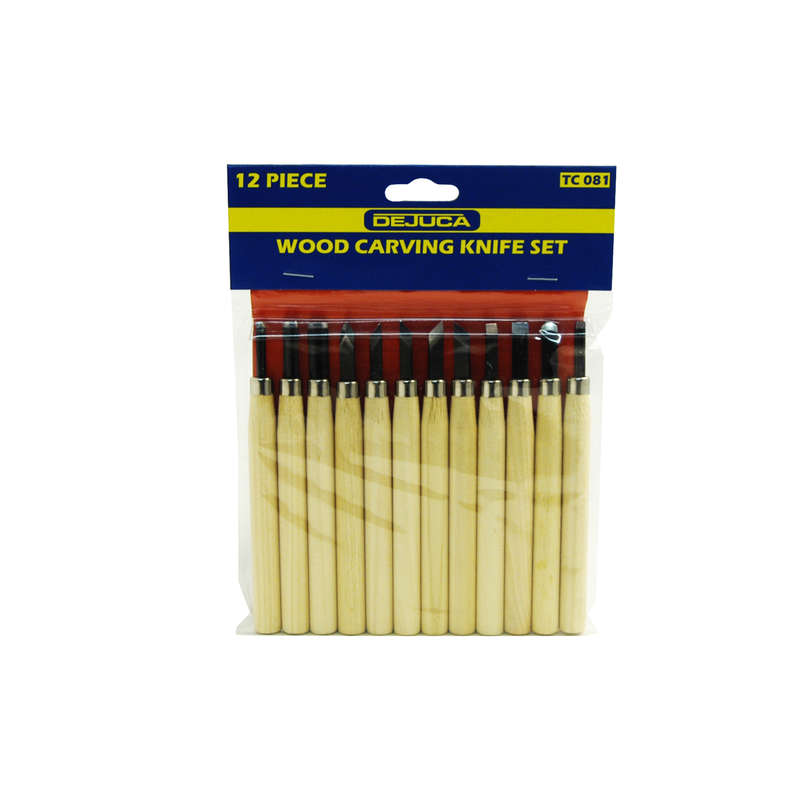 Dejuca - Wood Carving Knife Set - 12/piece - 2 Pack