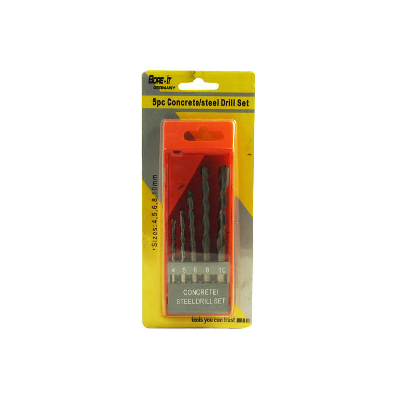 Bore-It - Drill Set - Concrete - 4-5-6-8-10mm - 5/Piece - 2 Pack