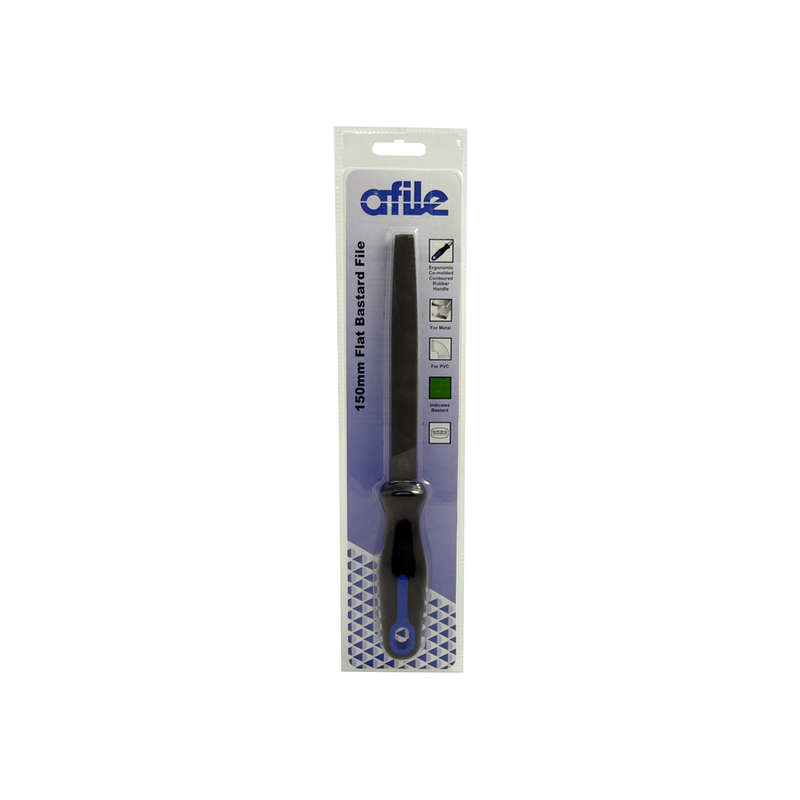 Afile - Flat Bastard File - Handled - 150mm
