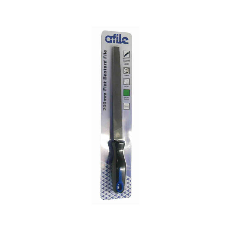 Afile - Flat Bastard File - Handled - 200mm