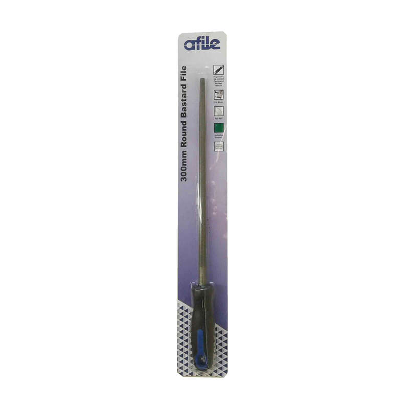 Afile - Round Bastard File - Handled - 300mm