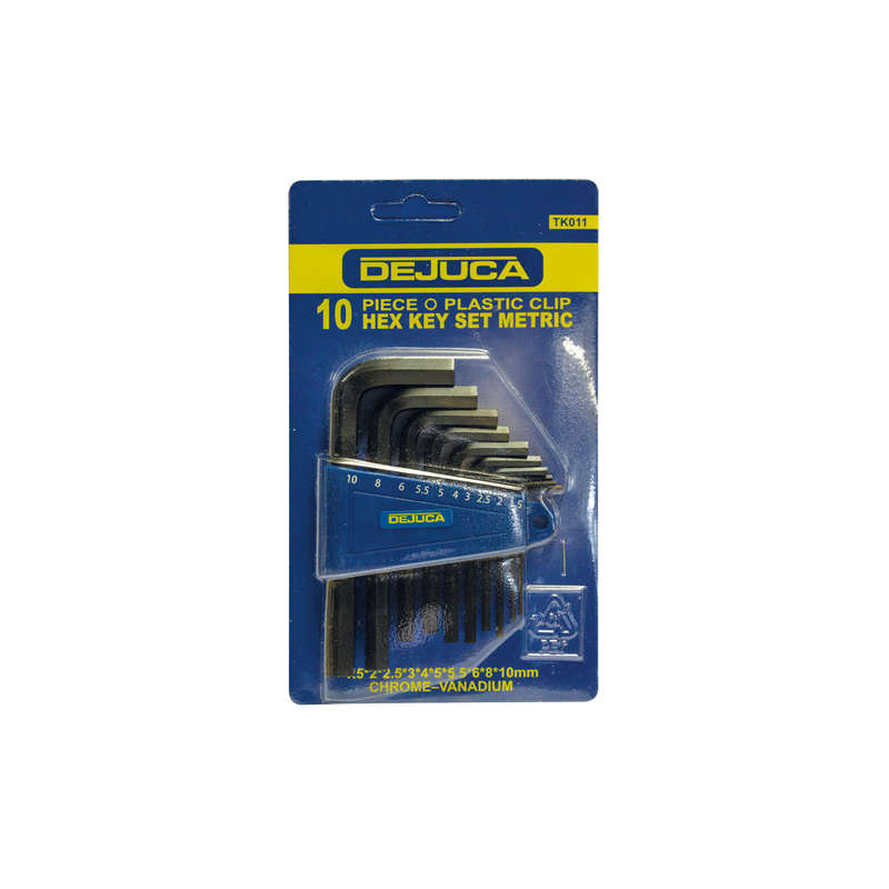 Dejuca - Allen Key Set - Metric - 1.5-10mm - 10/piece
