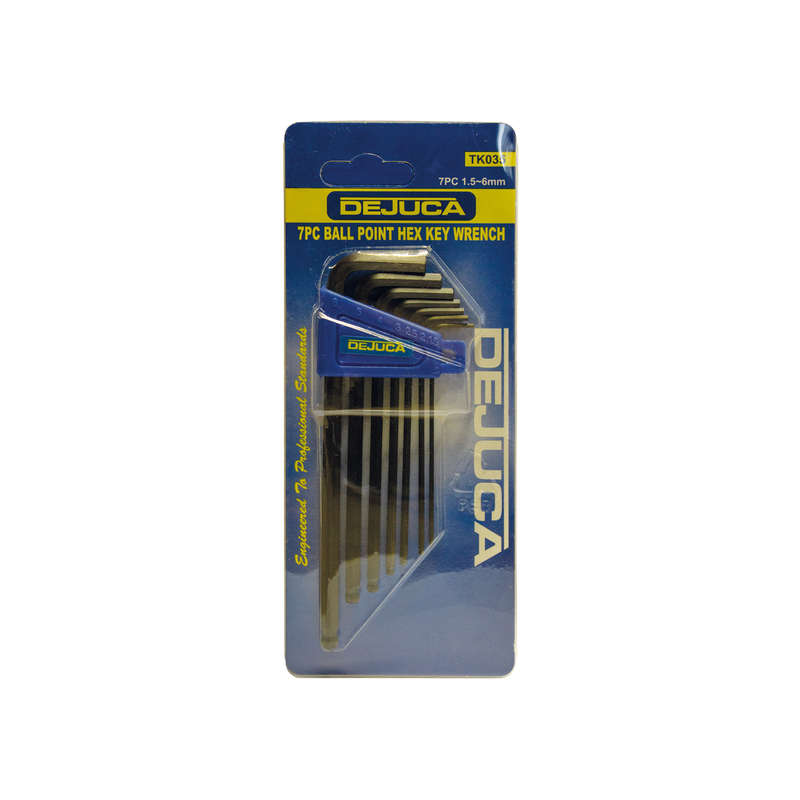 Dejuca - Allen Key Set - Ball - Long - 1.5-6mm - 7/piece