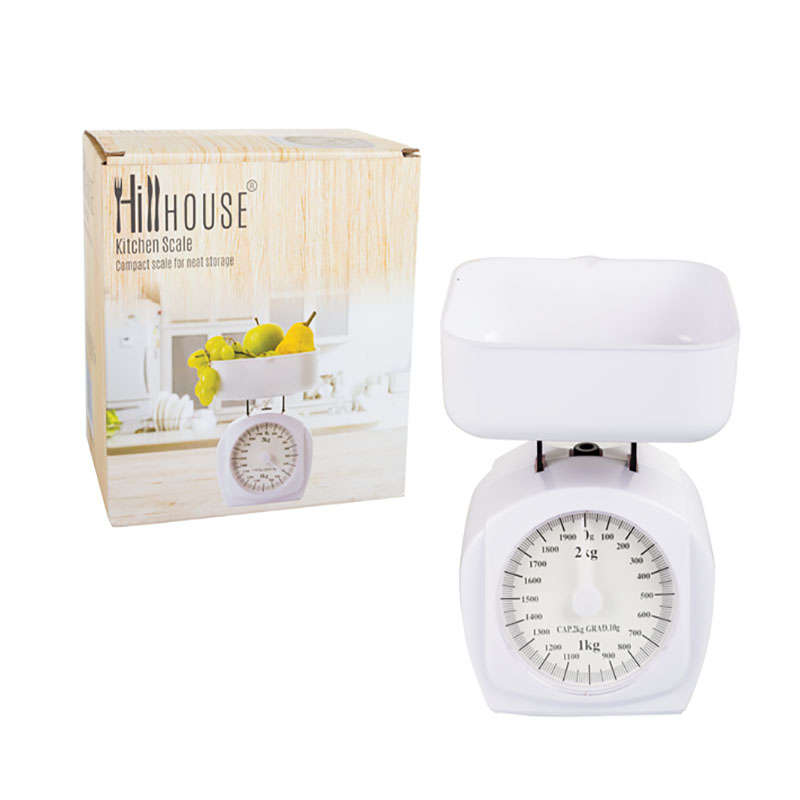 Kitchen Scale - Mechanical - White - 2Kg - 2 Pack