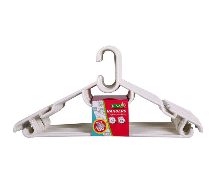 Hangers - Household Accessories - BPA Free - White - 16 Pieces - 2 Pack