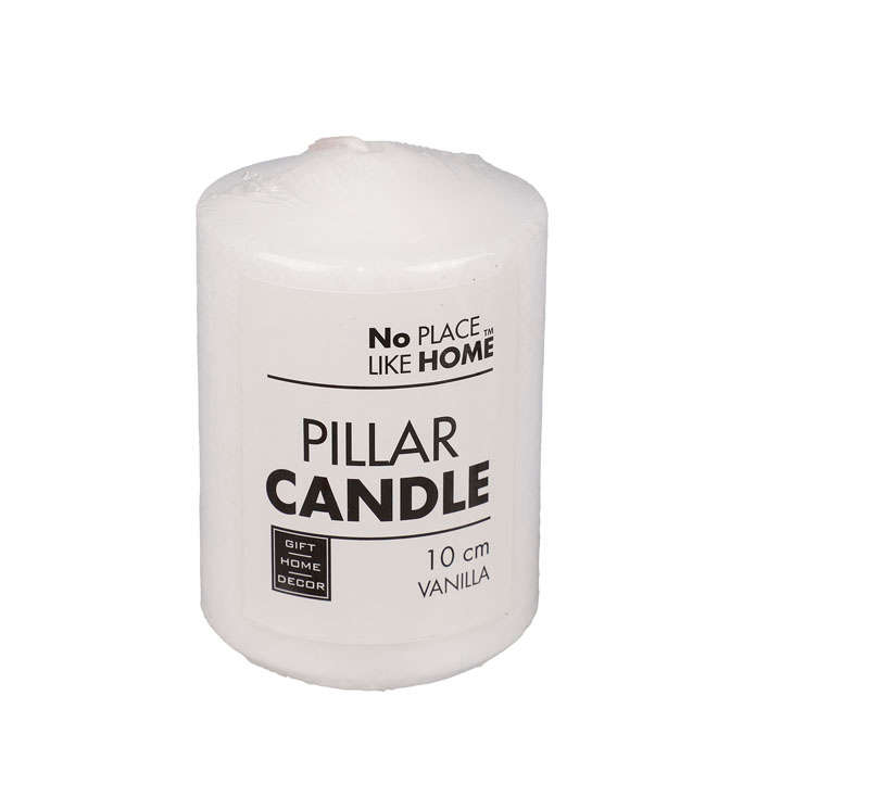 Pillar Candles - Scented - White - 10cm x 7cm - 2 Pack