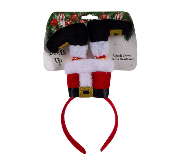 Christmas Headband - Dress Up - Upside Down Santa - 29cm - 2 Pack