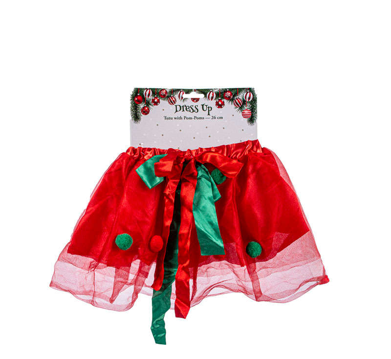 Tutu Pom Poms - Christmas Accessories - Dress Up - 26 cm - 2 Pack